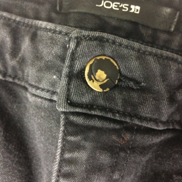 Joe's Jeans Womens Sz 29 Flawless Mid Rise Skinny Ankle Black Grey Denim 30x33.5 - Picture 4 of 9